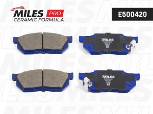 Колодки тормозные передние (Смесь CERAMIC серия PRO) HONDA CIVIC/CRX/PRELUDE 83- E500420 MILES
