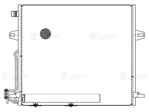 Радиатор кондиц. с ресивером для а/м Mercedes Benz ML (W164) (05-)/GL (X164) (06 LRAC15164 LUZAR