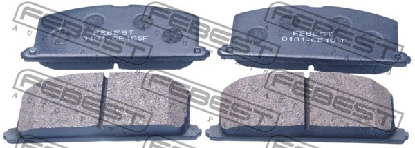 Колодки тормозные передние 0101-CE105F FEBEST