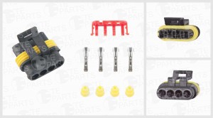 Разъем эл (розетка 4-pin) IVECO (фара с габаритн огнем) 7811032 TE PARTS