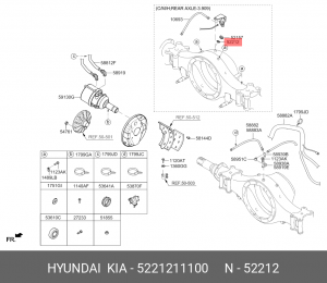 Прокладка HYUNDAI HD65,72,78,120,Porter пробки картера заднего моста OE 5221211100 HYUNDAI KIA