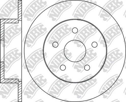 Диск тормозной LEXUS RX 2000-2003 RN1251 RN1251 NIBK