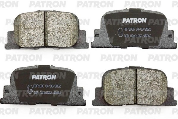 Колодки тормозные дисковые зад. TOYOTA: CAMRY 96-01 PBP1686 PBP1686 PATRON