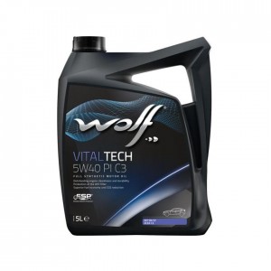 WOLF VITALTECH 5W40 PI C3 5L СИНТЕТИКА ACEA C3-10 API SN/CF BMW LONGLIFE-04 GM d 8303012 WOLF