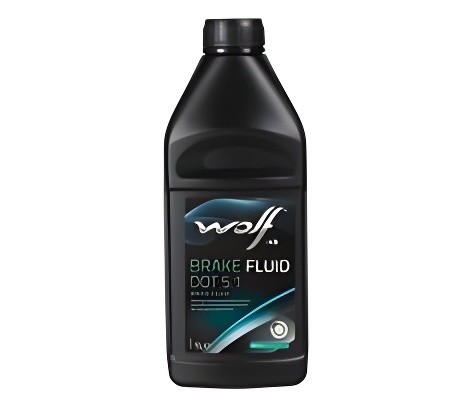 WOLF BRAKE FLUID DOT 5.1 1L FMVSS 116 DOT 4 FMVSS 116 DOT 5.1 FMVSS 116 DOT3 ISO 8308307 WOLF