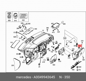 FEDERMUTTER / Гайка М5 A 004 994 36 45 MERCEDES BENZ