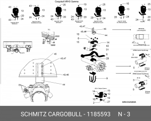 Центровочная пластина 1185593 SCHMITZ CARGOBULL