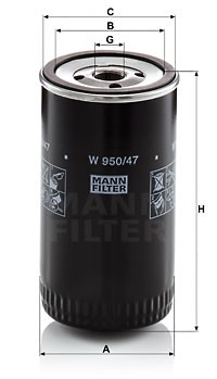 Фильтр масляный W95047 MANN FILTER
