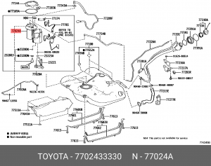 ДАТЧИК УРОВНЯ ТОПЛИВА 77024-33321 77024-33330 77024-33330 TOYOTA