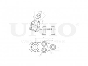 Опора шаровая передняя нижняя SSP-20064 UNIO