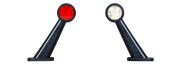 Фонарь габаритный слева (рог) W21.3w Слева, LED / 9V-36V / IP68, размеры 187x167 497BCL WAS