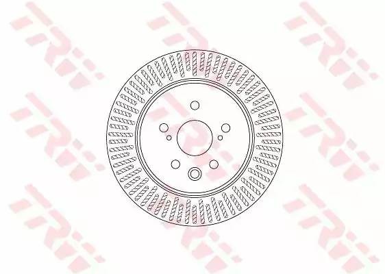 Диск тормозной задний LEXUS GS250, 300h, 350, 450h 1/12- DF6691 DF6691 TRW