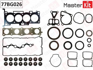 Верхний комплект прокладок ГБЦ Hyundai/Kia IX35,SONATA,TUCSON,SPORTAGE(G4NA/G4KD 77BG026 MASTER KIT
