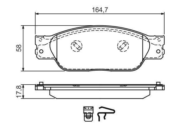 Колодки тормозные JAGUAR S-Type передние (4шт.) BOSCH 0 986 494 355 BOSCH