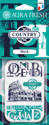 Ароматизатор подвесной картонный (deck) Country AURA FRESH 23021 AURA FRESH