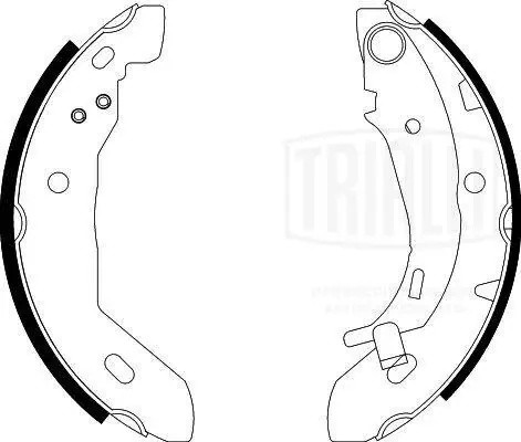 Колодки торм. для а/м Mercedes A (W168) (97-) барабан. 180x42 (GF 4408) GF4408 TRIALLI