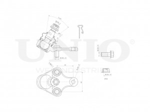 Опора шаровая передняя нижняя SSP-20008 UNIO