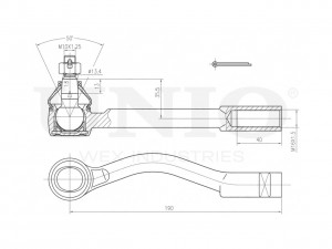 Наконечник рулевой левый SSP-10148 UNIO