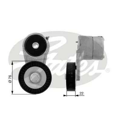 Ролик приводного ремня OPEL Astra G (01-05) натяжной GATES T38212 GATES