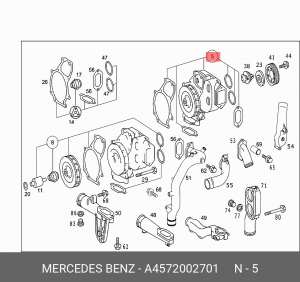 К-т водяного насоса КамАЗ A4572002701 MERCEDES BENZ
