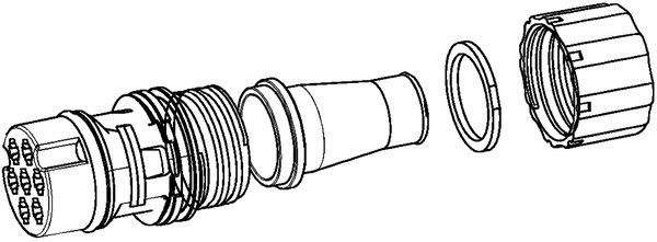 Разъем электрический 7 полюсной 9XX340880-001 HELLA