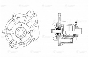 помпа!\ Toyota Hiace/Hilux/Land Cruiser/4 Runner 2.5TD/3.0TD 93> LWP 1941 LUZAR