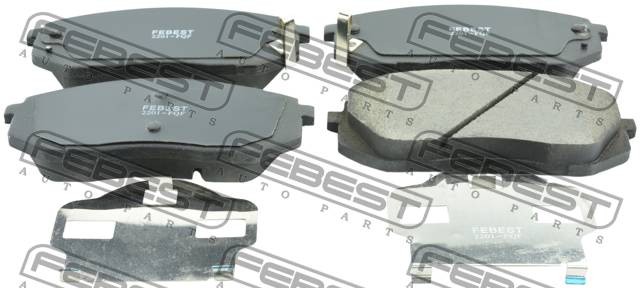 Колодки передние HYUNDAI IX35/TUCSON 10MY 2009- 2201-FQF 2201-FQF FEBEST