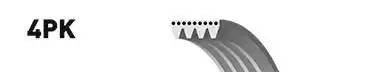 Поликлиновой ремень 4PK711VSF (8653-10696) 4PK711VSF GATES
