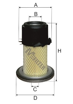 фильтр возд. ! H184 D127/107 d46 \ KUBOTA A1064 MFILTER AUTOMOTIVE FILTERS