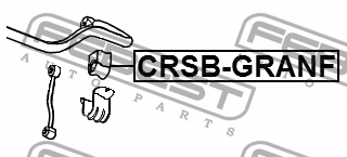 Втулка передн стабилизатора JEEP GRAND CHEROKEE III 2004-2010 CRSB-GRANF CRSB-GRANF FEBEST