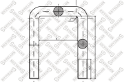 стремянка рессоры ! 62xM16x1.5x150/80-П\IVECO Daily 8464341SX STELLOX