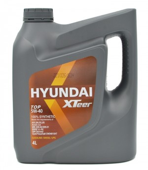 Масло моторное HYUNDAI XTEER TOP 5W-40 4л 1041013 1041013 HYUNDAI XTEER