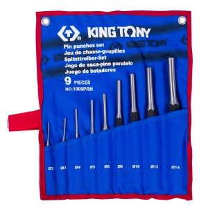 набор выколоток! чехол из теторона, 9 предметов\ 1009PRN KING TONY