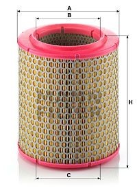 Фильтр воздушный FIAT Ducato 1.9D 2.5D >02,PEUGEOT Boxer >02 C 17 129 MANN FILTER