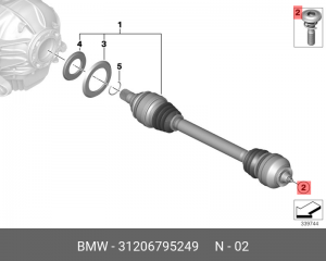 Болт BMW OE 31 20 6 795 249 BMW