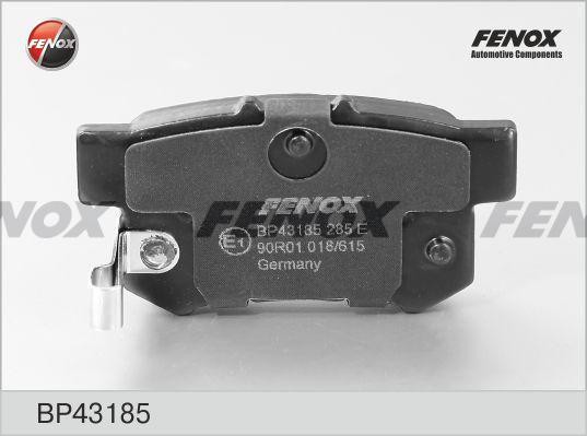Колодки SUZUKI Swift III, SX4 I, HONDA Accord II-V, Shuttle, ROVER 600, 94-01 BP BP43185 FENOX