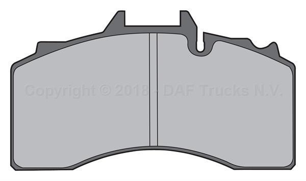 Колодки тормозные 1962436 DAF TRP