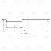Амортизатор упор для а/м Ford Mondeo III 00- седан крышки багажника GS1025 GS1025 TRIALLI