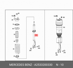 Mercedes-Benz,Амортизатор подвески A 253 320 03 30 A2533200330 MERCEDES BENZ