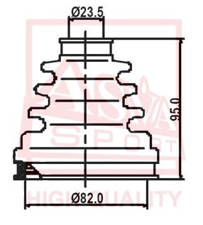 ПЫЛЬНИК ШРУС КОМПЛЕК 12 ASBT2120 ASBT-2120 ASVA