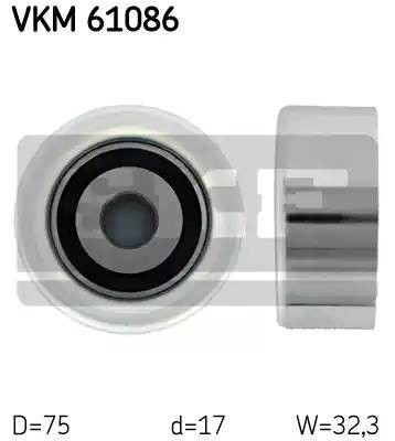 ролик обводной!\ Toyota Hiace/Hilux 2.5D/3.0D 06> VKM61086 SKF