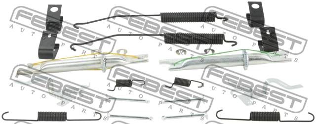 Монтажный комплект барабанных колодок 0204D40MRKIT FEBEST