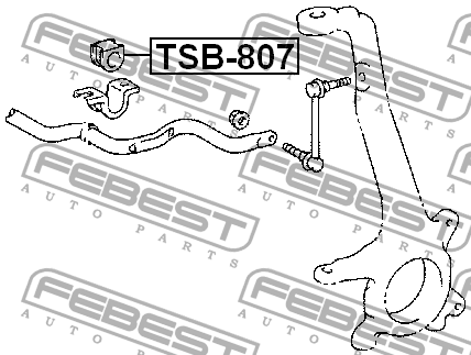 TOYOTA 4 RUNNER (11/2002>) TSB-807 FEBEST