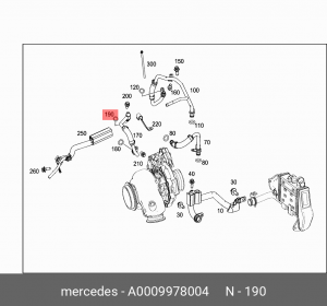 Кольцевая прокладка 0009978004 A0009978004 A 000 997 80 04 MERCEDES BENZ