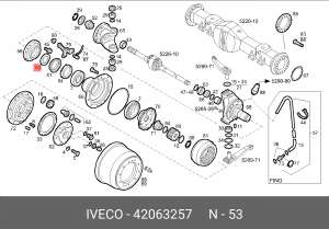 Кольцо ступицы 42063257 IVECO 42063257 IVECO