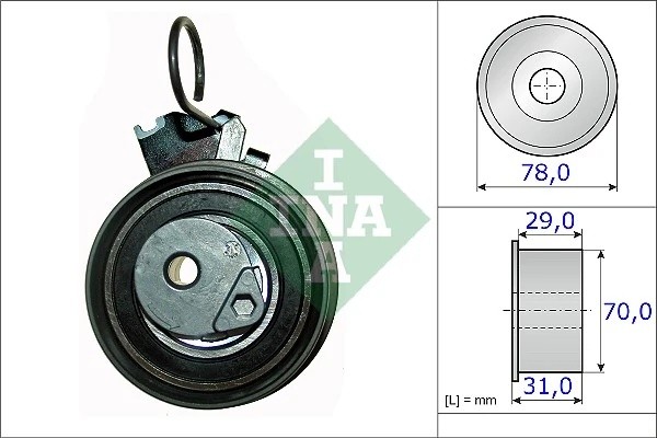 ролик грм! 78/70x31/29\ KIA Sportage 2.0 04> 531 0532 10 INA