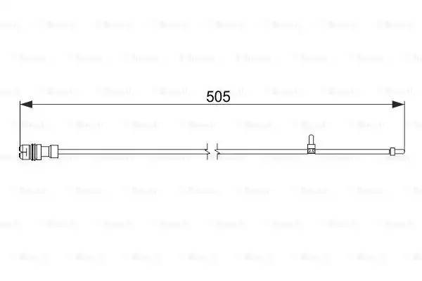 датчик износа колодок перед.! L=355\ Porsche Boxter 2.5-3.4 96> 1 987 474 593 BOSCH