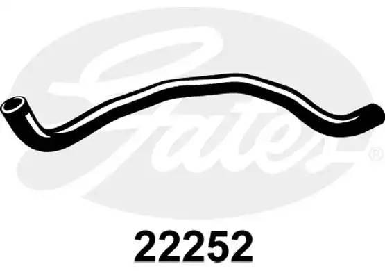 патрубок радиатора!\ Volvo 850 91-97 22252 GATES