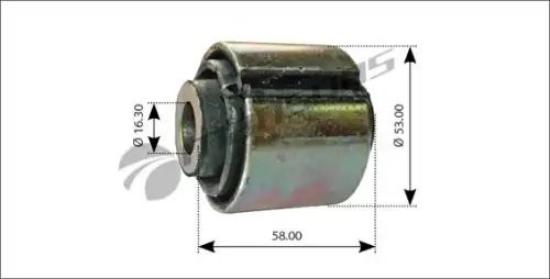 Сайлентблок MAN TGA кабины (16x53x58) MANSONS 400559 MANSONS