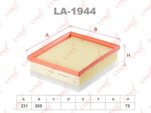 фильтр воздушный!\BMW F20/F21/F30/F31 1.6/1.2D 10> LA-1944 LYNXAUTO